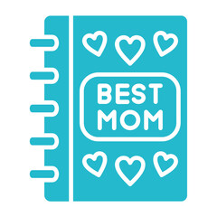 Photo Album Multicolor Glyph Icon