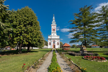 Fototapeta na wymiar Church in Mionica, town in Serbia