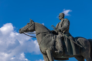  Field Marshal Vojvoda Zivojin Misic, monument in Mionica, town Serbia