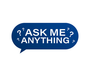 Ask me anything. Lettering for your blog, for online shop, for tags and banners.  stock illustrtaion.