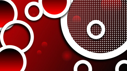 red gradient graphics background circles