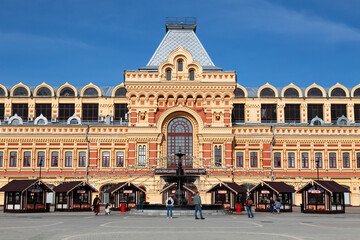 The building of the Nizhny Novgorod fair - the largest fair of the Russian Empire (1822), the...