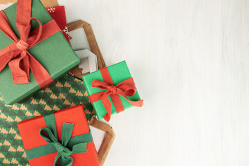 eco friendly gift wrapping, reused paper bags and boxes, ecology and environmental care