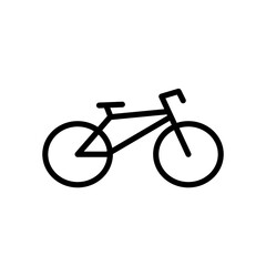 bicycle isolated on white background - vector illustration