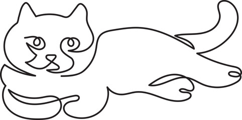 british shorthair cat breeds animal pet minimal outline art
