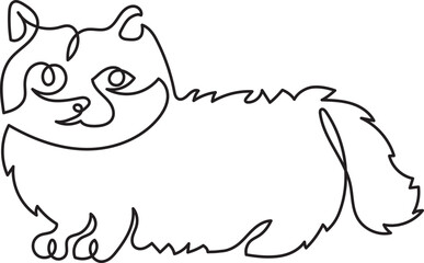 munchkin cat breeds animal pet minimal outline art