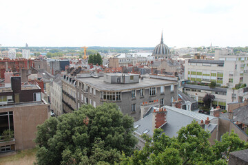Naklejka premium city of nantes (france)