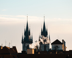 Towers of Thyn Cathedral, Prague