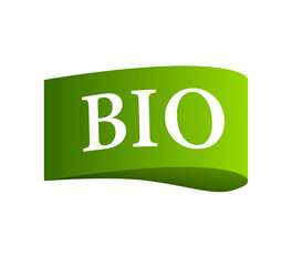 Set Bio label on white background.  stock illustration.