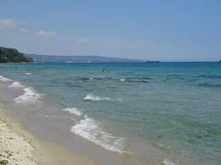 Nice summer view from Varna in Bulgaria 