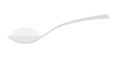 Pour. Spoon with sugar. Baking and cooking Ingredients.  stock illustration.