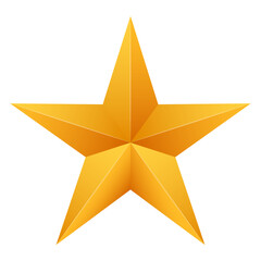 Realistic metallic golden stars isolated on white background.  stock illustration.