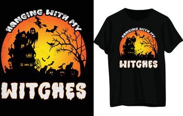 HALLOWEEN T-SHIRT DESIGN . 