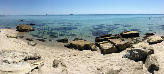 Nice summer view from Varna in Bulgaria 
