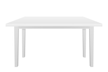 White Table, Platform, Stand. Template for Object Presentation.  stock illustration.