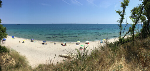 Nice summer view from Varna in Bulgaria 