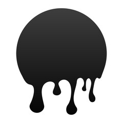 Current paint, stains. Current drops. Current inks.  stock illustration.