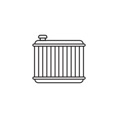 radiator icon logo vector design template