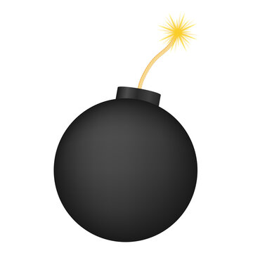 Cartoon fire flame. Flat  icon. 3d . Damage concept. Flat bomb for concept design.  stock illustration.