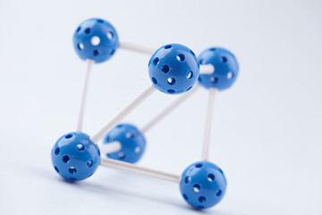 Obraz premium Molecular Structure on the white