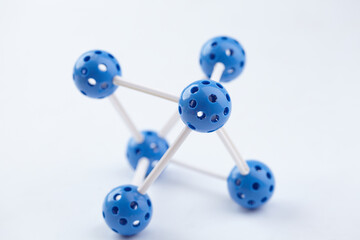 Obraz premium Molecular Structure on the white