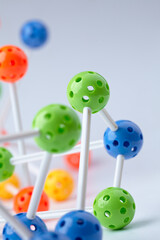 Molecular Structure on the white