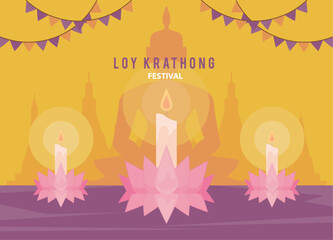 loy krathong lettering