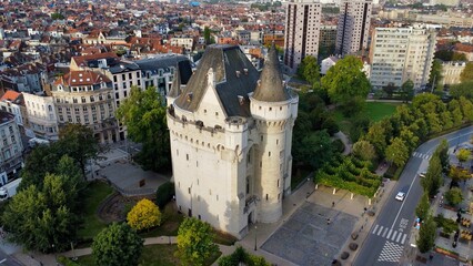 drone photo Halle Gate Brussels Belgium europe