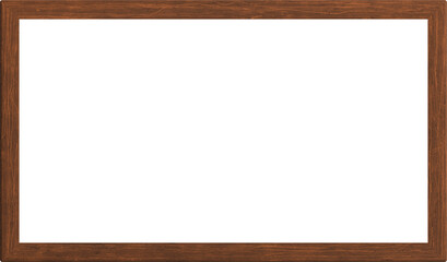 Rectangle empty wooden frame.