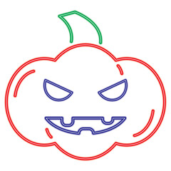 halloween pumpkin neon light