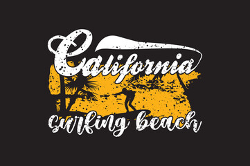 surfing beach awesome trendy cool typography T Shirt, California paradise T Shirt, cool T Shirt, 
Positive Message T Shirt, vintage, retro, 70s, Rainbow T Shirt