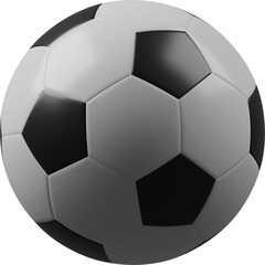 Football or soccer ball. Single isolated object.