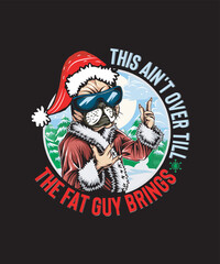 Christmas funny vector Design