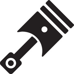 Car motor piston icon. creative engine piston motor. realistic piston icon. Engine piston design illustration 