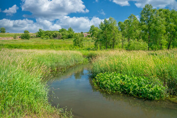 Mound Creek at Blue Mounds State Park. - 532843821