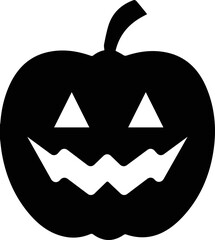 Halloween pumpkins, funny faces. Autumn holidays. haunted house. Big spooky Helloween symbol. Collection of funny Halloween pumpkins silhouettes