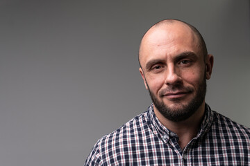 Fototapeta premium Background fashion vintage hair man white beauty black success, from hipster model from holiday for beard irish, professional bristle. Male guy cool,