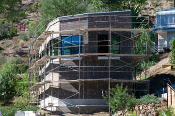 New home construction surrounded by trees Agoura Hills California 