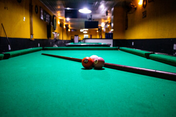 snooker bar with a beer 