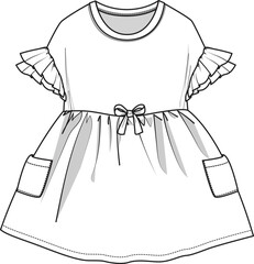 Baby Dress Sketch