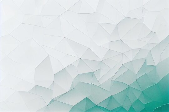 Modern aesthetic white polygonal background with a blue spot. Digital illustration