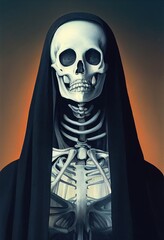 Fototapeta na wymiar Evil Nun Ghost - Modern Horrors