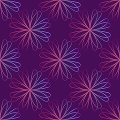 Naklejka na ściany i meble Floral seamless flower and leaves pattern for wrapping paper and clothes print and fabrics and linens and kids
