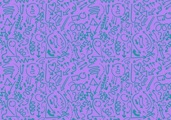 Abstract markers arrows seamless kids pattern for wrapping paper and clothes print and fabrics and linens and office
