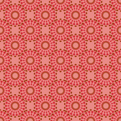 Seamless decorative pattern. Repeated modern background for wallpaper, web, scrapbook, wrapping paper, digital design.