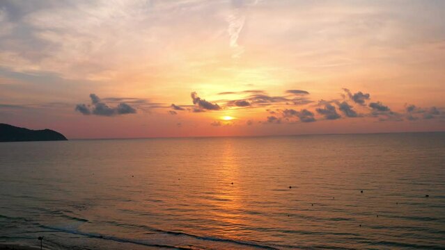 Mallorca beach of Cala Millor with sunrise