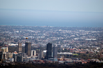 Fototapeta na wymiar this is a view of Adelaide looking from the hills