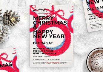 Modern Christmas Party Flyer Poster