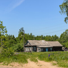 Fototapeta na wymiar old village houses