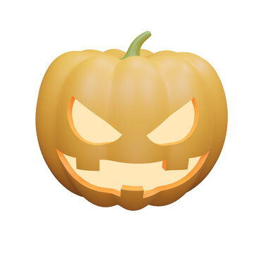 halloween pumpkin 3d illustration